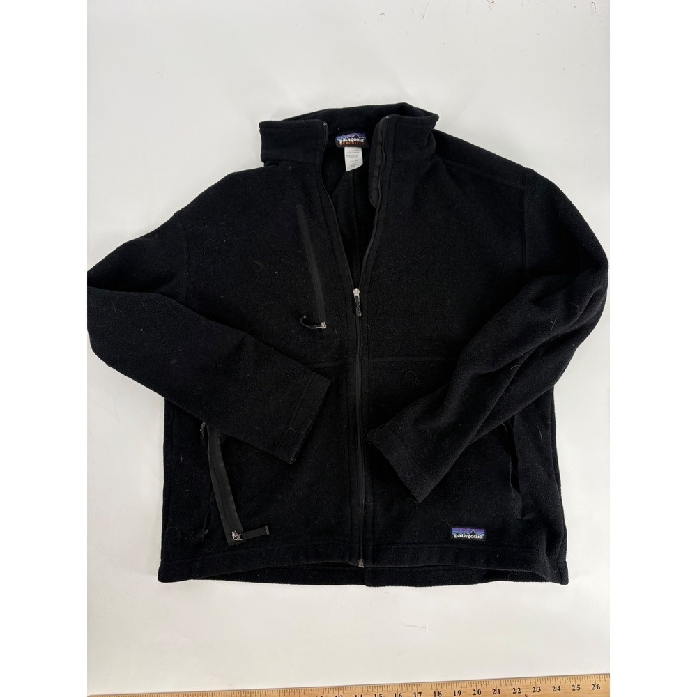 Patagonia Synchilla Full Zip Fleece Jacket Mens Medium Black 25151